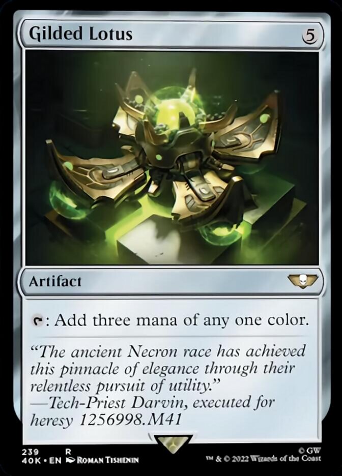 Gilded Lotus (Surge Foil) [Universes Beyond: Warhammer 40,000] | Gamers Paradise