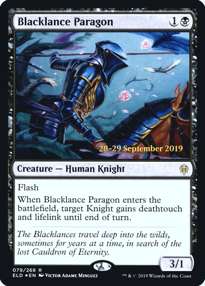 Blacklance Paragon [Throne of Eldraine Prerelease Promos] | Gamers Paradise