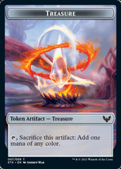 Spirit // Treasure Double-Sided Token [Strixhaven: School of Mages Tokens] | Gamers Paradise