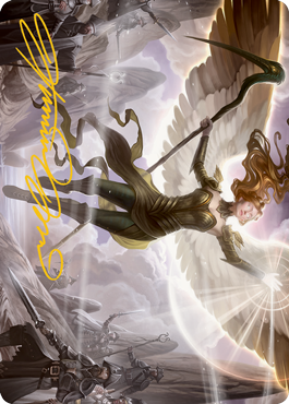 Sigarda's Splendor Art Card (Gold-Stamped Signature) [Innistrad: Midnight Hunt Art Series] | Gamers Paradise