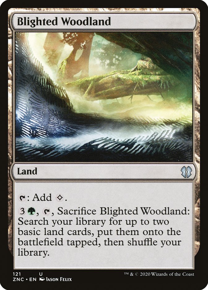 Blighted Woodland [Zendikar Rising Commander] | Gamers Paradise