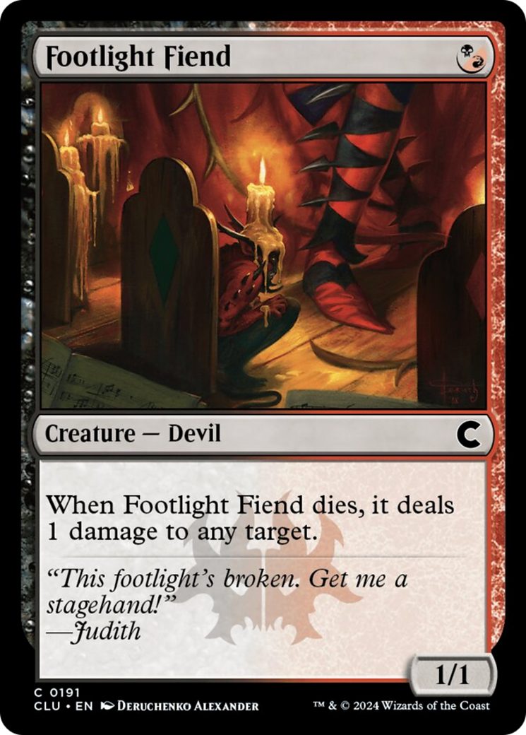 Footlight Fiend [Ravnica: Clue Edition] | Gamers Paradise