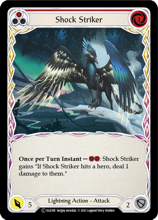 Shock Striker (Red) [U-ELE195] Unlimited Normal | Gamers Paradise