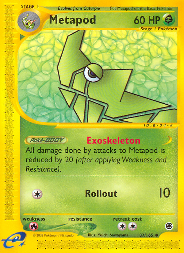 Metapod (87/165) [Expedition: Base Set] | Gamers Paradise