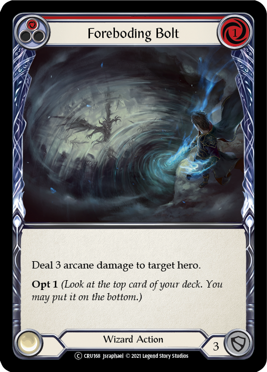 Foreboding Bolt (Red) [U-CRU168] Unlimited Normal | Gamers Paradise
