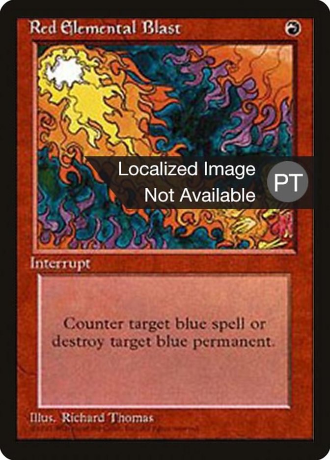 Red Elemental Blast [Fourth Edition (Foreign Black Border)] | Gamers Paradise