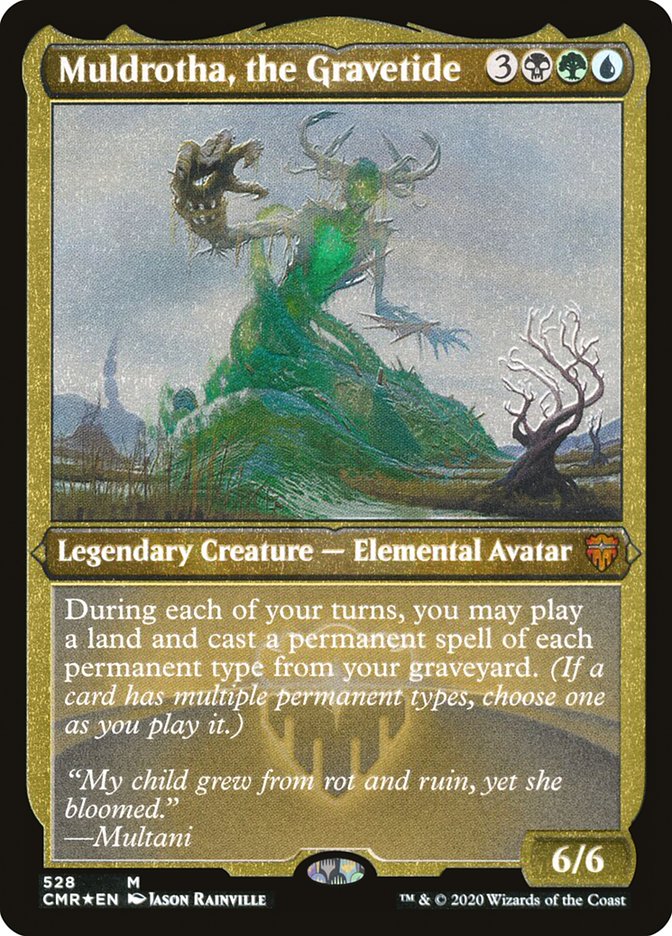 Muldrotha, the Gravetide (Etched) [Commander Legends] | Gamers Paradise