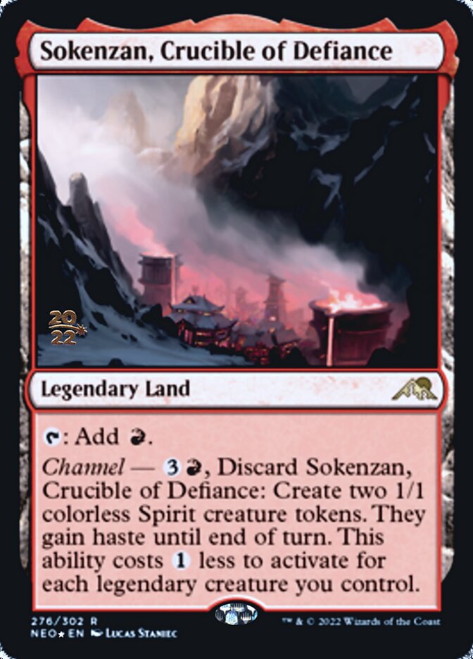 Sokenzan, Crucible of Defiance [Kamigawa: Neon Dynasty Prerelease Promos] | Gamers Paradise