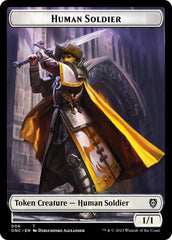 Human Soldier // Elephant Double-Sided Token [Phyrexia: All Will Be One Commander Tokens] | Gamers Paradise