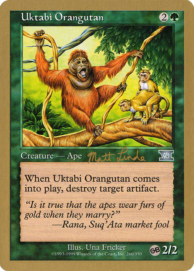 Uktabi Orangutan (Matt Linde) (SB) [World Championship Decks 1999] | Gamers Paradise