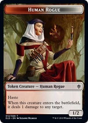 Human Rogue // Food (16) Double-Sided Token [Throne of Eldraine Tokens] | Gamers Paradise