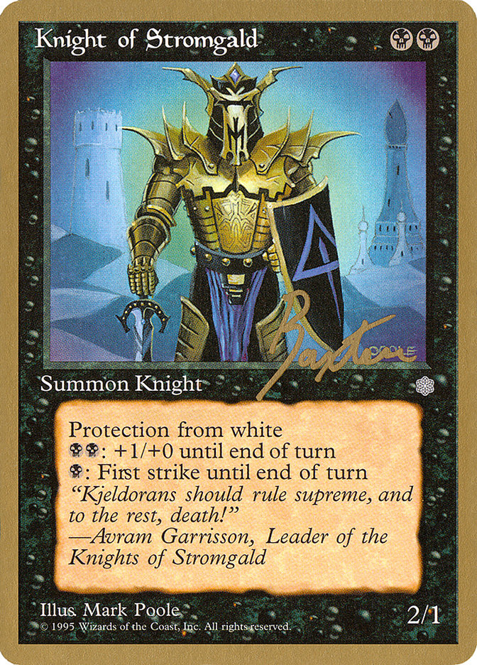 Knight of Stromgald (George Baxter) [Pro Tour Collector Set] | Gamers Paradise