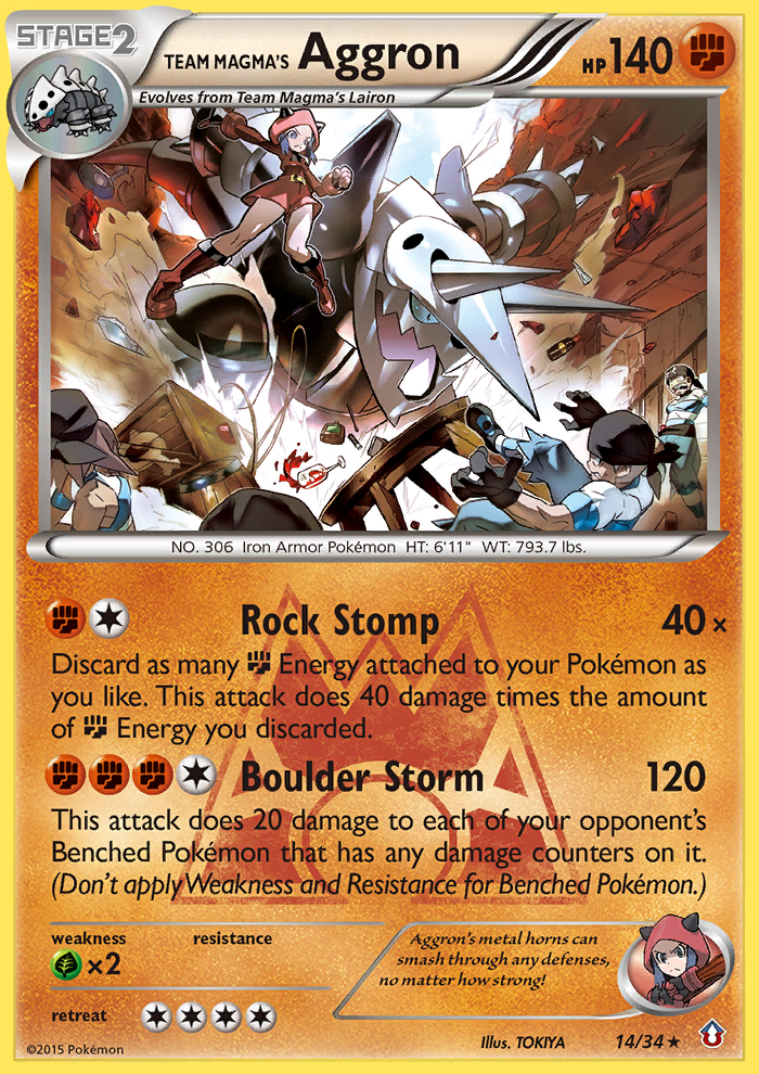 Team Magma's Aggron (14/34) [XY: Double Crisis] | Gamers Paradise