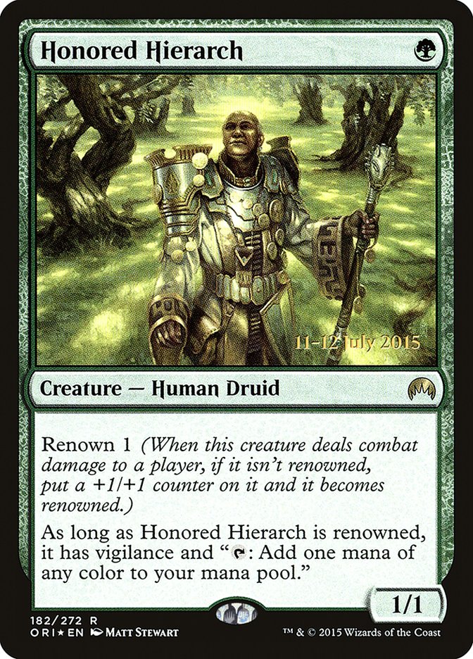 Honored Hierarch [Magic Origins Prerelease Promos] | Gamers Paradise