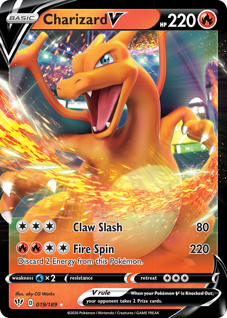 Charizard V (019/189) [Sword & Shield: Darkness Ablaze] | Gamers Paradise