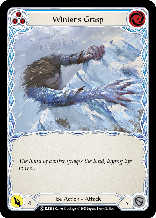 Winter's Grasp (Blue) [U-ELE162] Unlimited Rainbow Foil | Gamers Paradise