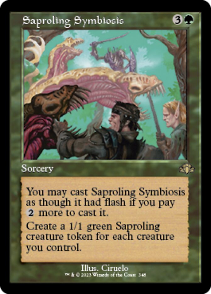 Saproling Symbiosis (Retro) [Dominaria Remastered] | Gamers Paradise