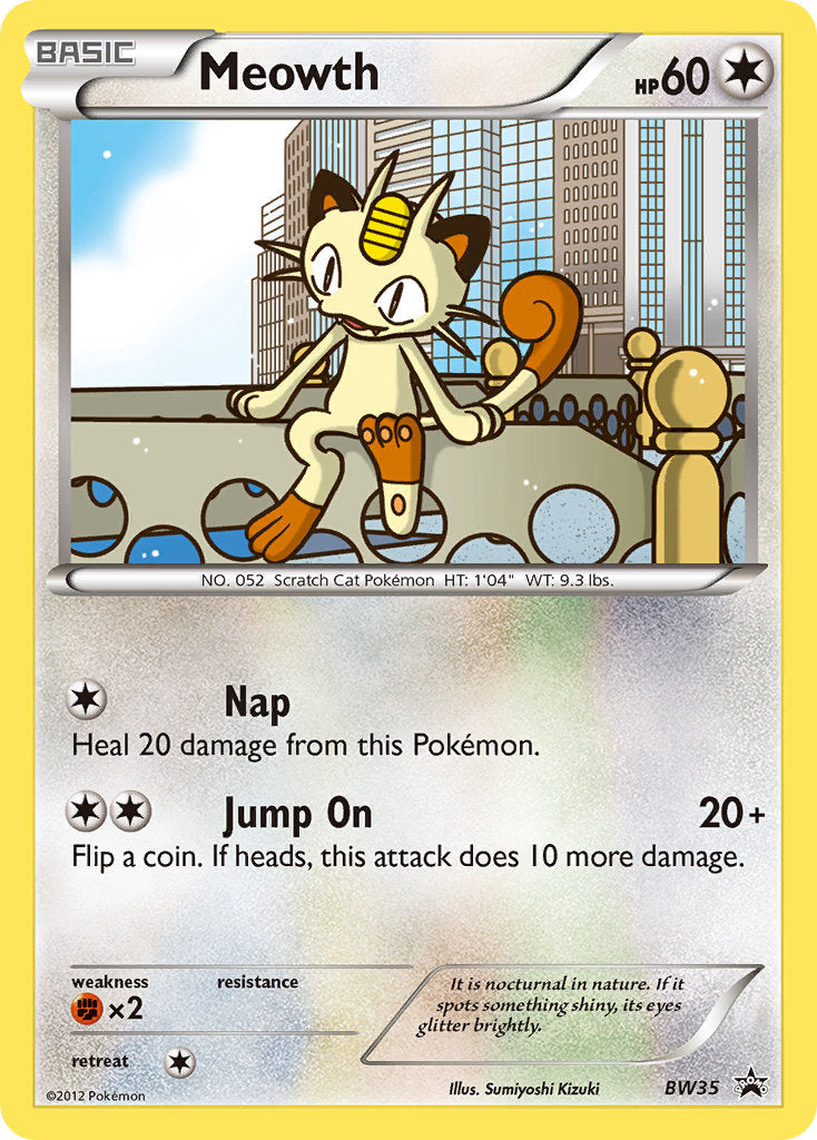 Meowth (BW35) (Cosmos Holo) [Black & White: Black Star Promos] | Gamers Paradise