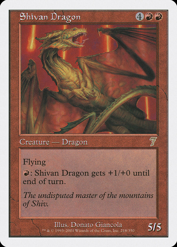 Shivan Dragon [Seventh Edition] | Gamers Paradise