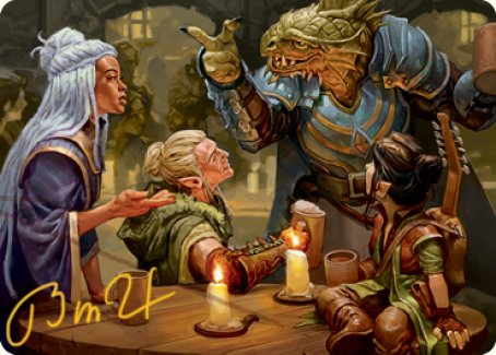 You Meet in a Tavern Art Card (Gold-Stamped Signature) [Dungeons & Dragons: Adventures in the Forgotten Realms Art Series] | Gamers Paradise