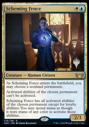 Scheming Fence (Promo Pack) [Streets of New Capenna Promos] | Gamers Paradise