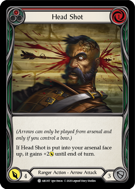 Head Shot (Red) [U-ARC057] Unlimited Rainbow Foil | Gamers Paradise