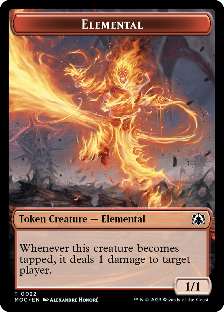 Elemental (22) // Faerie Double-Sided Token [March of the Machine Commander Tokens] | Gamers Paradise