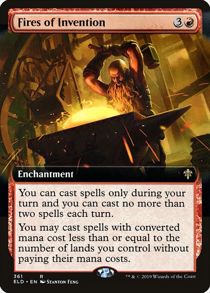 Fires of Invention (Extended Art) [Throne of Eldraine] | Gamers Paradise