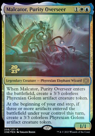 Malcator, Purity Overseer [Phyrexia: All Will Be One Prerelease Promos] | Gamers Paradise