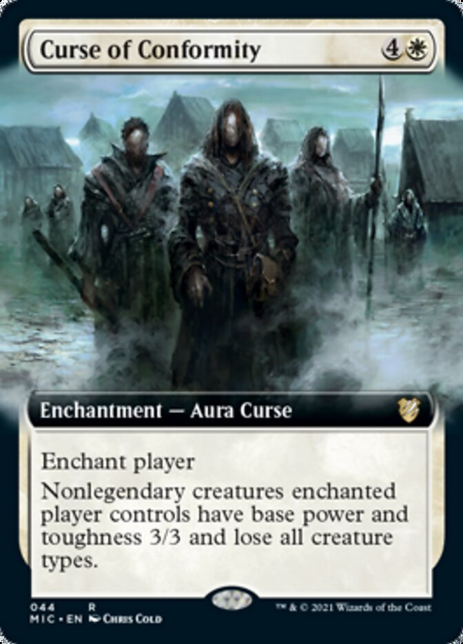 Curse of Conformity (Extended Art) [Innistrad: Midnight Hunt Commander] | Gamers Paradise