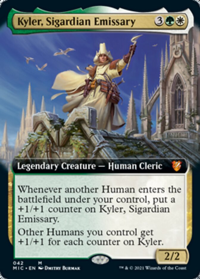 Kyler, Sigardian Emissary (Extended Art) [Innistrad: Midnight Hunt Commander] | Gamers Paradise