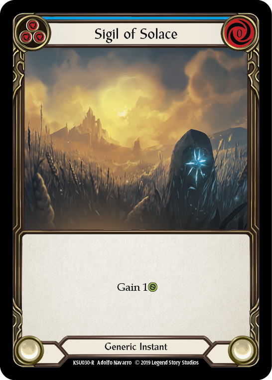 Sigil of Solace (Blue) [KSU030-R] 1st Edition Normal | Gamers Paradise