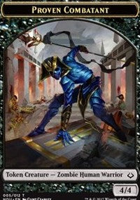 Proven Combatant // Cat Double-Sided Token [Hour of Devastation Tokens] | Gamers Paradise