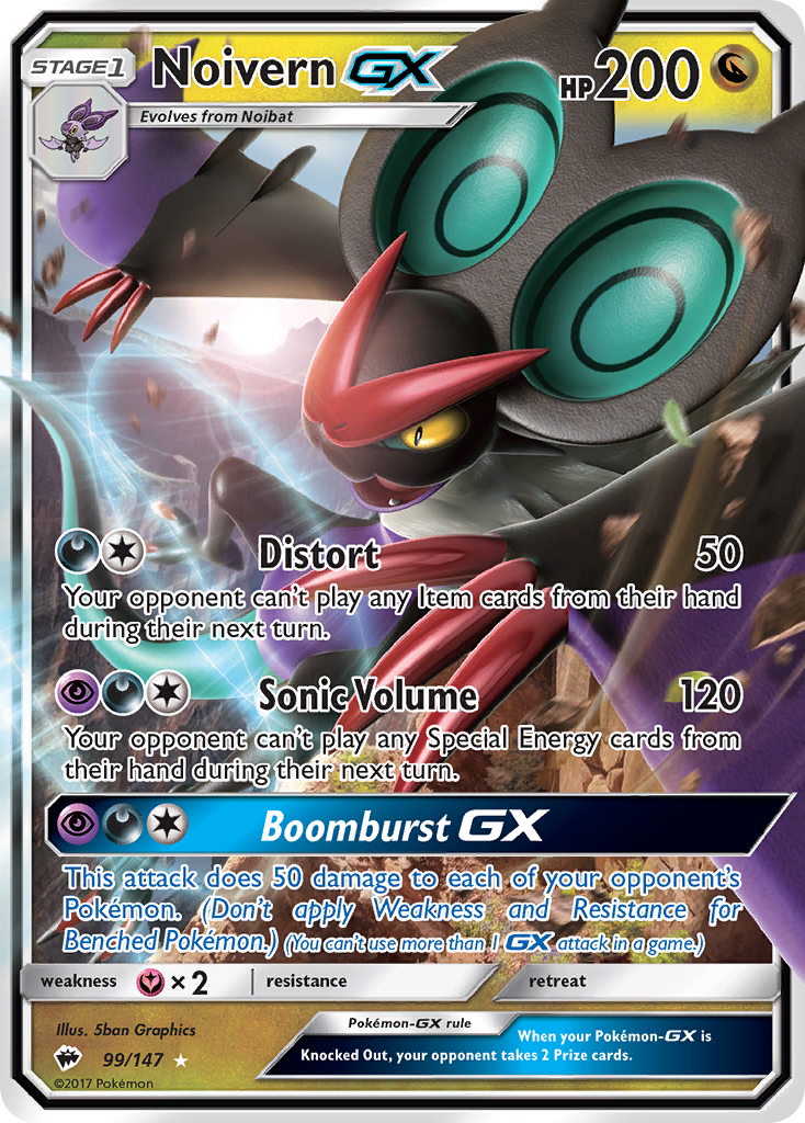 Noivern GX (99/147) [Sun & Moon: Burning Shadows] | Gamers Paradise