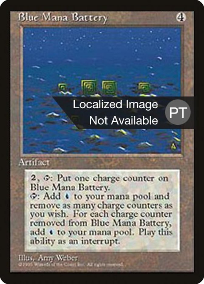 Blue Mana Battery [Fourth Edition (Foreign Black Border)] | Gamers Paradise