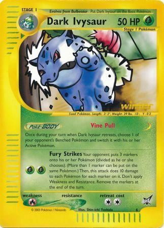 Dark Ivysaur (6) (Winner) (Jumbo Card) [Best of Promos] | Gamers Paradise