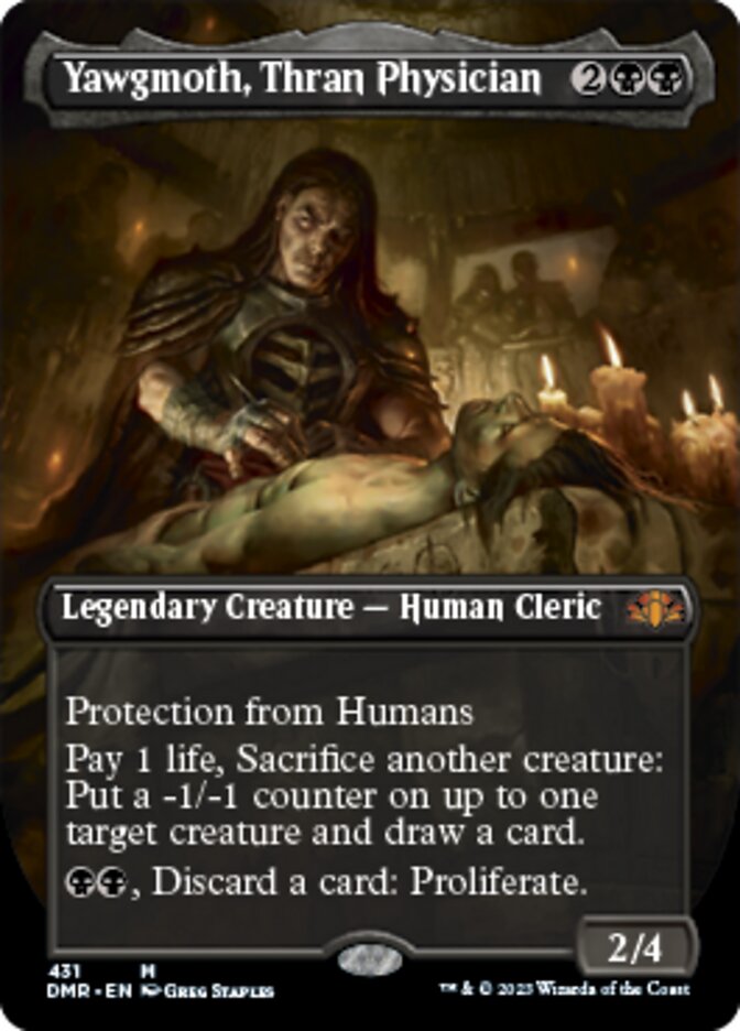 Yawgmoth, Thran Physician (Borderless Alternate Art) [Dominaria Remastered] | Gamers Paradise