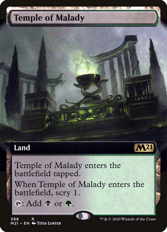 Temple of Malady (Extended Art) [Core Set 2021] | Gamers Paradise