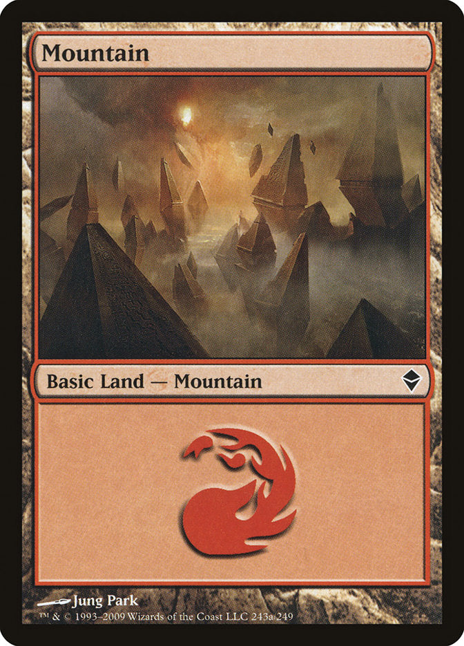 Mountain (243a) [Zendikar] | Gamers Paradise