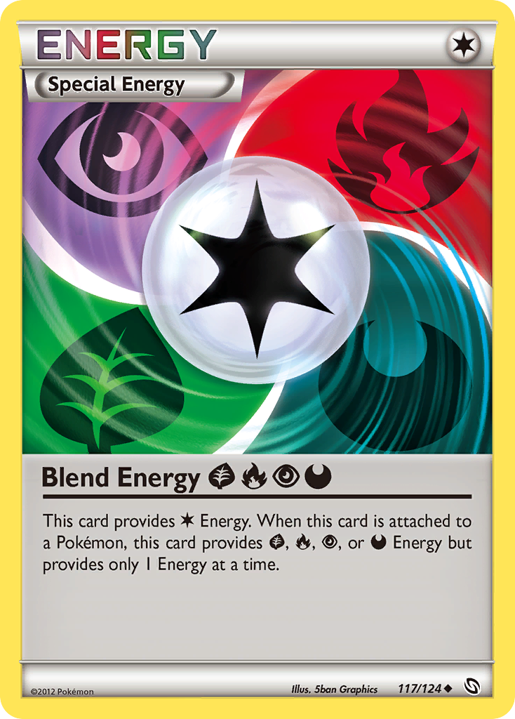 Blend Energy GrassFirePsychicDarkness (117/124) [Black & White: Dragons Exalted] | Gamers Paradise