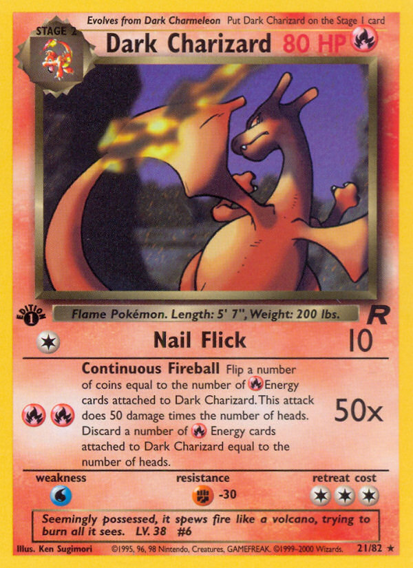 Dark Charizard (21/82) [Team Rocket 1st Edition] | Gamers Paradise