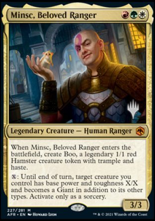 Minsc, Beloved Ranger (Promo Pack) [Dungeons & Dragons: Adventures in the Forgotten Realms Promos] | Gamers Paradise