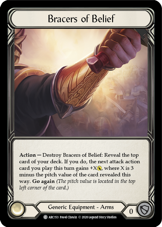 Bracers of Belief [U-ARC153] Unlimited Rainbow Foil | Gamers Paradise