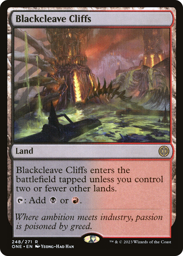Blackcleave Cliffs [Phyrexia: All Will Be One] | Gamers Paradise