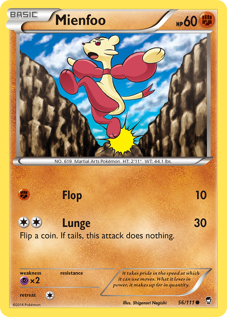 Mienfoo (56/111) [XY: Furious Fists] | Gamers Paradise