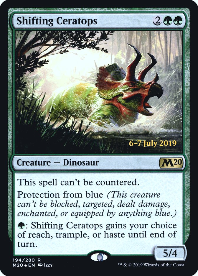 Shifting Ceratops [Core Set 2020 Prerelease Promos] | Gamers Paradise