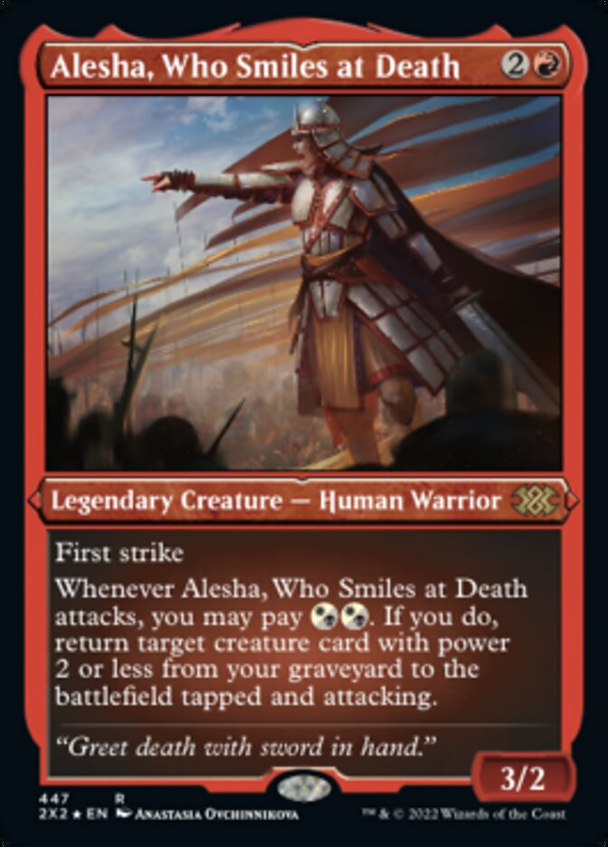 Alesha, Who Smiles at Death (Foil Etched) [Double Masters 2022] | Gamers Paradise