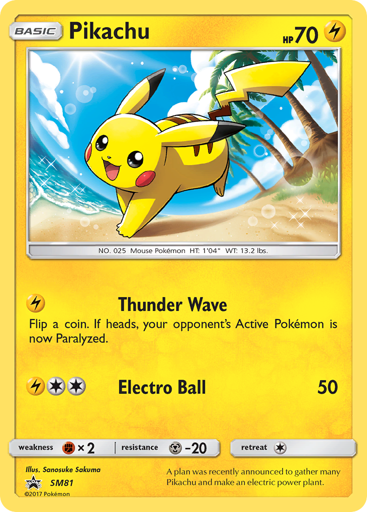 Pikachu (SM81) [Sun & Moon: Black Star Promos] | Gamers Paradise