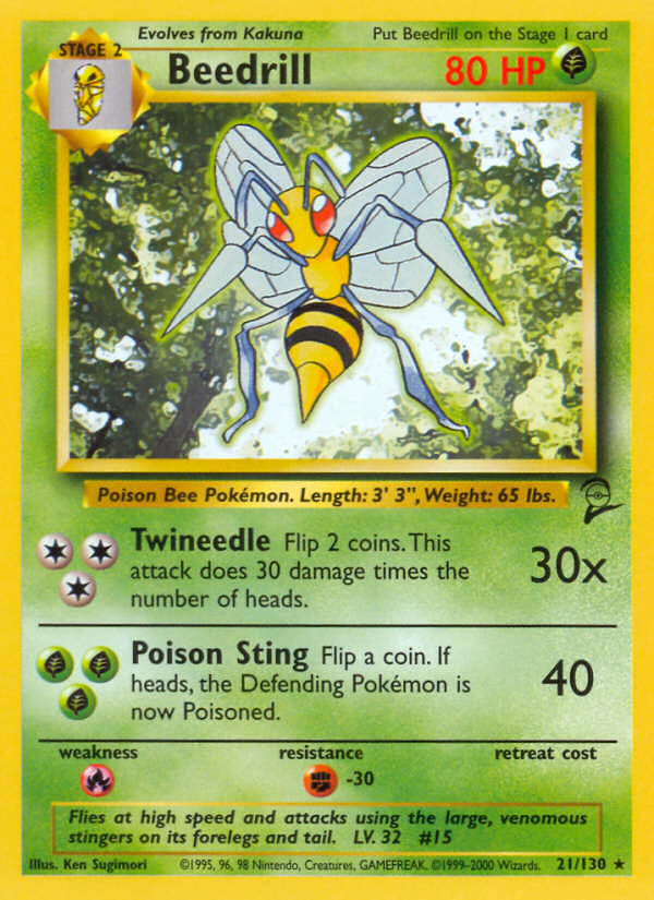 Beedrill (21/130) [Base Set 2] | Gamers Paradise