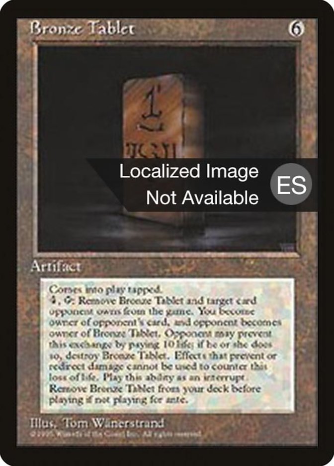 Bronze Tablet [Fourth Edition (Foreign Black Border)] | Gamers Paradise